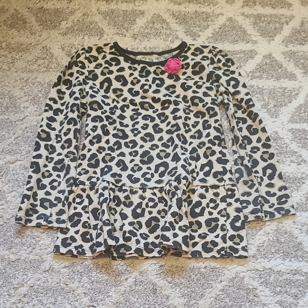 10 for $25 - Jumping Beans Girls 5 Animal Print Long Sleeve Shirt